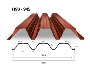 Профнастил Н90 985/945